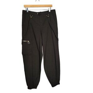 Hot‎ Topic Women's Juniors 13 Black Strap Ultra Hi-Rise Jogger Pants